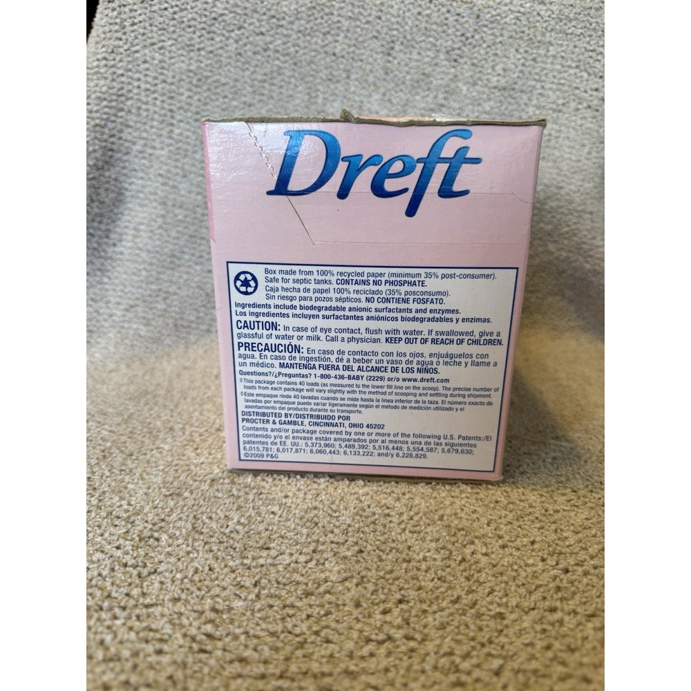 DREFT Laundry Detergent POWDER Baby 67 OZ 40 Loads Discontinued - Picture 3 of 5